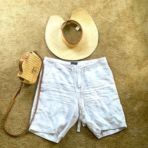 100% linen shorts